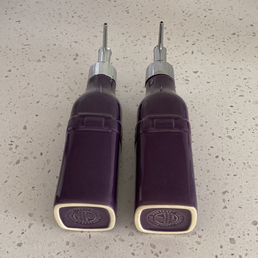 Longaberger Eggplant Pump Dispensers - Picture 3 of 3